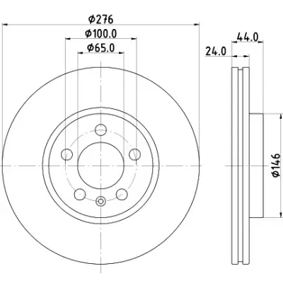 Súper Precio Disco de freno HELLA 8DD 355 132-891 HELLA 8DD 355 132-891
